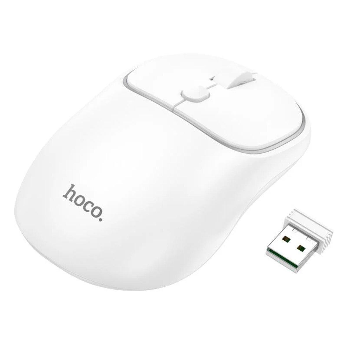 Маніпулятор миша HOCO GM25 Royal dual-mode business wireless mouse Space White lly