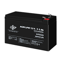 Акумулятор AGM LPM 12V - 7.5 Ah, фото 4