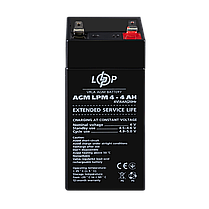 Акумулятор AGM LPM 4V - 4 Ah, фото 3