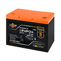 Акумулятор LP LiFePO4 25,6V - 32 Ah (820Wh) (BMS 40A/32А) пластик Smart BT, фото 5