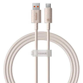 Кабель Baseus Habitat Series Fast Charging Cable USB to Type-C 100W 2m Wheat Pink ly