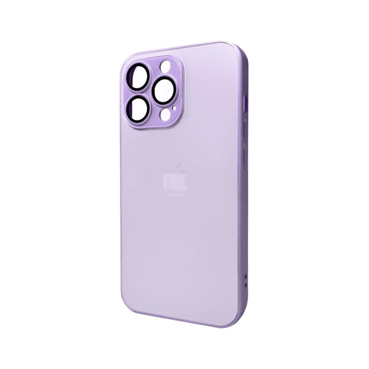 Чохол для смартфона AG Glass Matt Frame Color Logo for Apple iPhone 13 Pro Light Purple lly