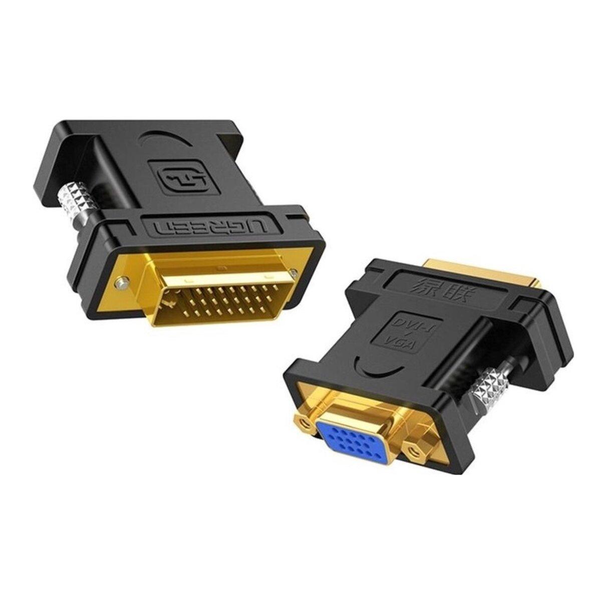 Перехідник UGREEN DVI (24+5) Male to VGA Female Converter (Black)(UGR-20122) lly