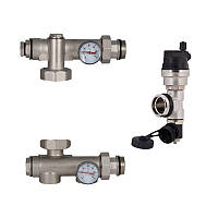 Комплект SD Forte: Конектор для колектора з нижнім підключенням 1" SF014W25 + Зливна група з