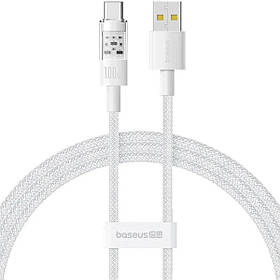 Кабель Baseus Gem Fast-Charging Data Cable USB to USB-C 100W 1m Moon White ly