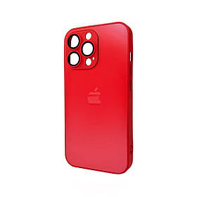 Чохол для смартфона AG Glass Matt Frame Color Logo for Apple iPhone 13 Pro Coke Red ly