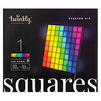 Twinkly Панель Smart LED Twinkly Squares 1 Starter RGB IP20 16х16см USB-C чорний без БЖ Techno-Torba Гарант Якості