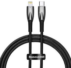 Кабель Baseus Glimmer Series Fast Charging Data Cable Type-C to iP 20W 2m Black yL.