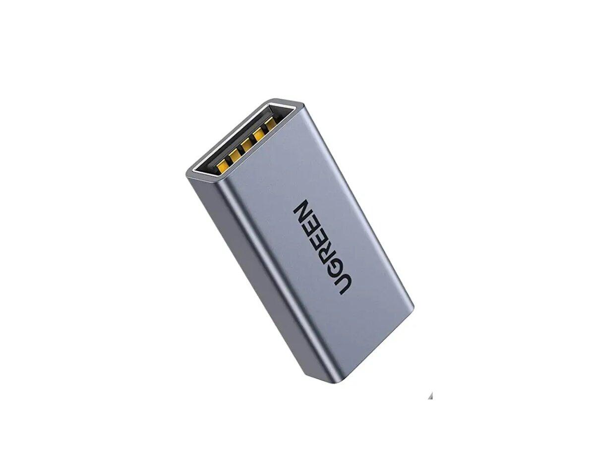 Адаптер UGREEN US381 USB3.0 A/F to A/F Adapter Aluminum Case(UGR-20119) lly
