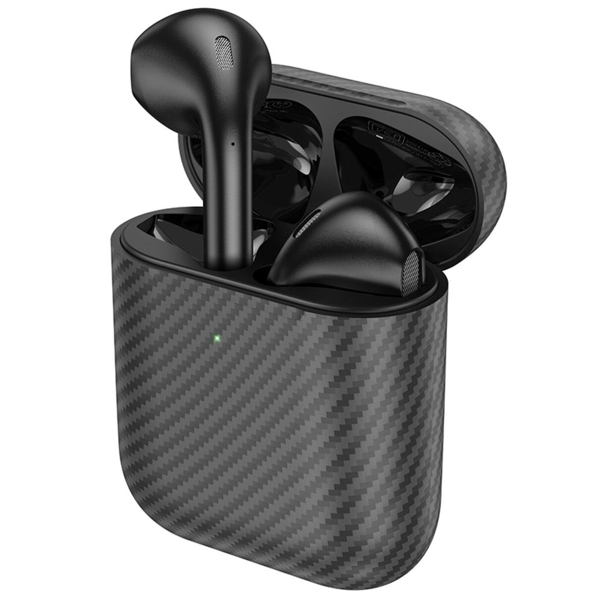Навушники HOCO EW41 Plus True wireless stereo headset(carbon fiber pattern version) Black lly