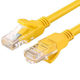 Мережевий кабель UGREEN Cat 5e U/UTP Lan Cable 3m (Yellow) ly