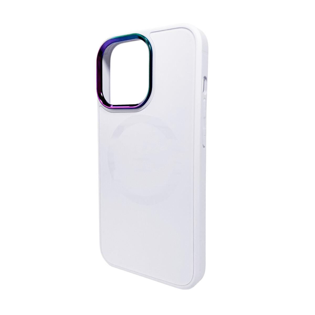Чохол для смартфона AG Glass Sapphire MagSafe Logo for Apple iPhone 15 White lly