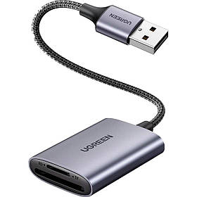 Картрідер UGREEN CM401 USB-A to SD/TF Memory Card Reader Alu Case(UGR-80887) ly