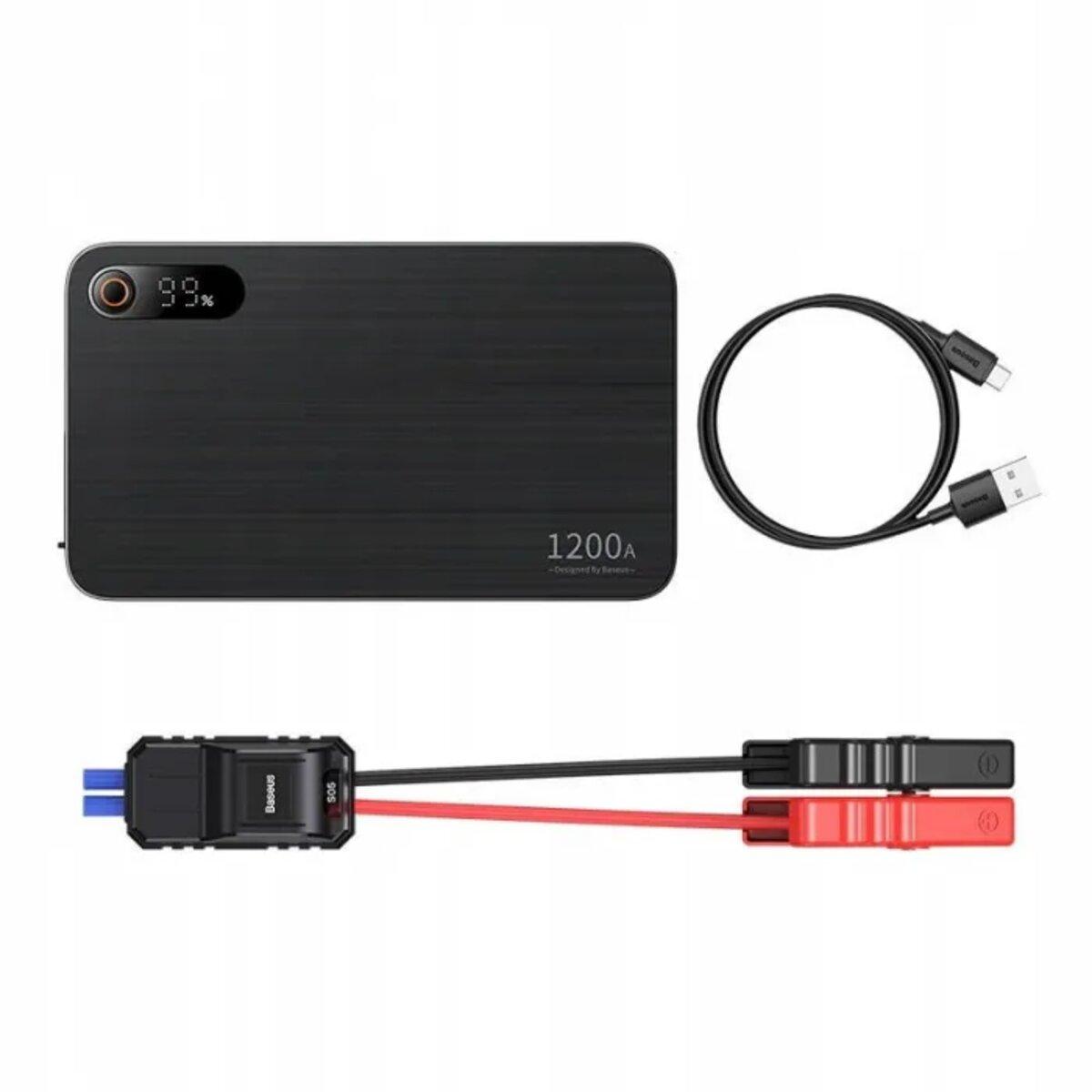 Автомобільний пуско-зарядний пристрій Baseus Super Energy Pro+ 1200A Car Jump Starter Black yL.