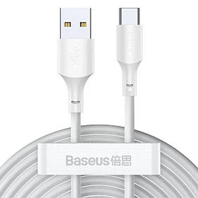 Кабель Baseus Simple Wisdom Data Cable Kit USB to Type-C 5A (2PCS/Set)1.5m White ly