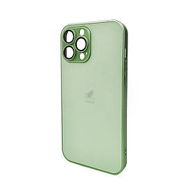 Чохол для смартфона AG Glass Matt Frame Color Logo for Apple iPhone 13 Pro Max Light Green ly