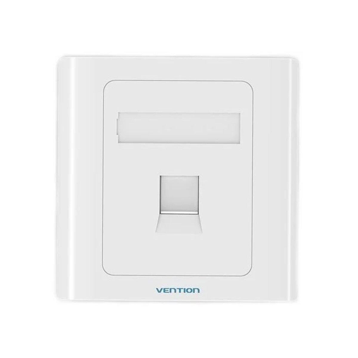 Мережева розетка Vention 1 Port keystone Jack Wall Plate White 86 Type (IFAW0) lly