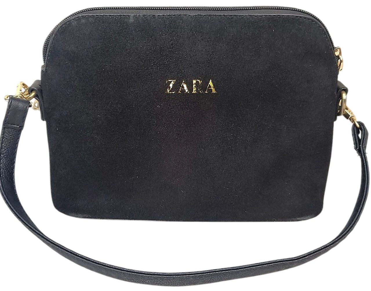 Клатч чорний замш Zara Moniya, фото 1