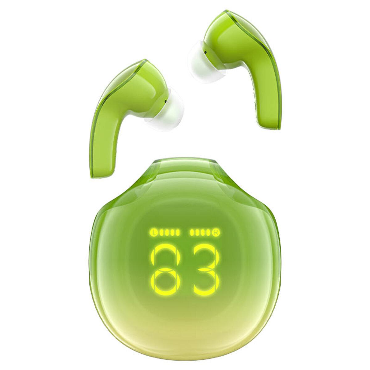 Бездротові навушники ACEFAST T9 Crystal (Air) color bluetooth earbuds Avocado Green lly