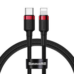 Кабель Baseus Cafule Cable Type-C to iP PD 20W 1m Red+Black ly