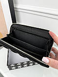 Женский кошелек Chanel черный на много отделений большой Шанель, фото 6