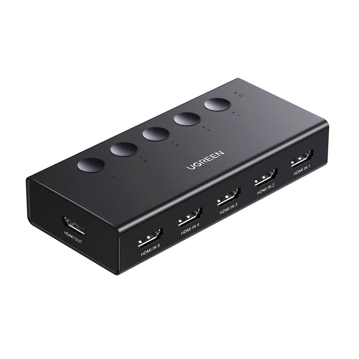 HDMI-Спліттер UGREEN 5-In 1-Out HDMI Switch lly