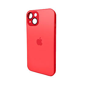 Чохол для смартфона AG Glass Matt Frame Color Logo for Apple iPhone 14 Coke Red ly