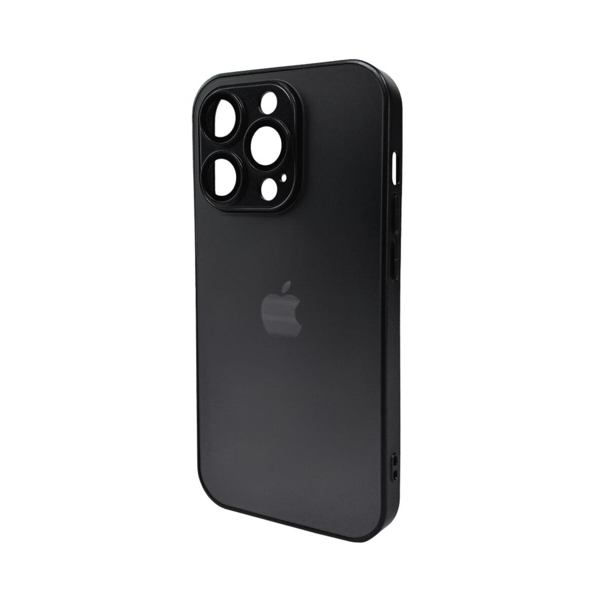Чохол для смартфона AG Glass Matt Frame Color Logo for Apple iPhone 15 Pro Graphite Black lly