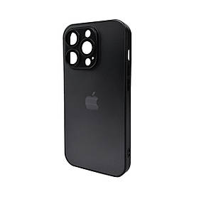 Чохол для смартфона AG Glass Matt Frame Color Logo for Apple iPhone 15 Pro Graphite Black ly