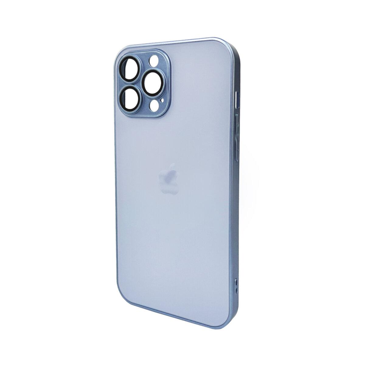 Чохол для смартфона AG Glass Matt Frame Color Logo for Apple iPhone 13 Pro Max Sierra Blue lly