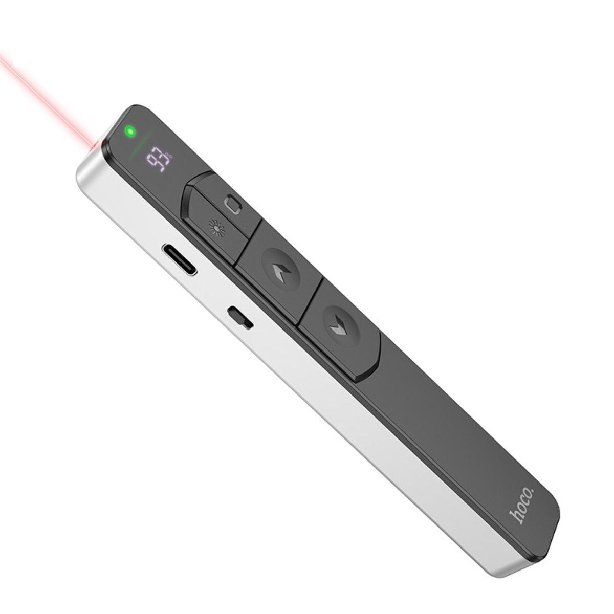 Лазерна указка HOCO GM202 Smart PPT page turning pen Silver lly