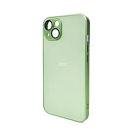 Чохол для смартфона AG Glass Matt Frame Color Logo for Apple iPhone 13 Light Green ly