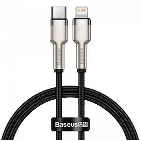 Кабель Baseus Cafule Series Metal Data Cable Type-C to iP PD 20W 0.25m Black ly