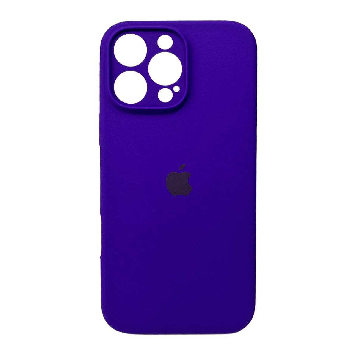 Чохол для смартфона Silicone Full Case AA Camera Protect for Apple iPhone 16 Pro Max 22,Dark Purple lly