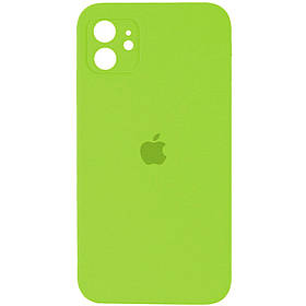 Чохол для смартфона Silicone Full Case AA Camera Protect for Apple iPhone 12 24,Shiny Green yL.