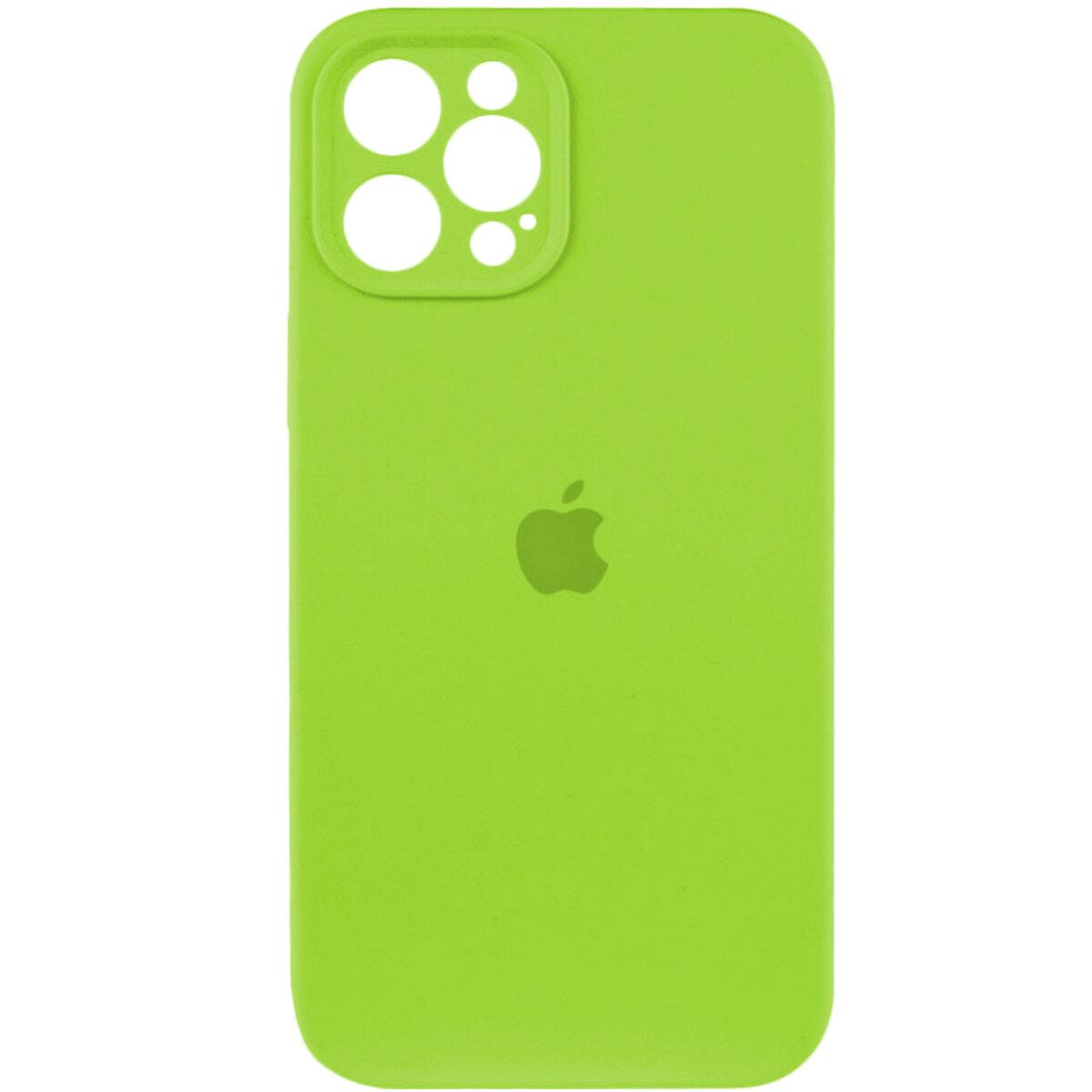 Чохол для смартфона Silicone Full Case AA Camera Protect for Apple iPhone 12 Pro 24,Shiny Green lly