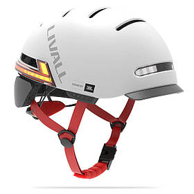 Захисний шолом Livall BH51M NSO (L) Sandstone Grey (57-61см), акустика JBL, мікрофон, сигнали поворотів та lly