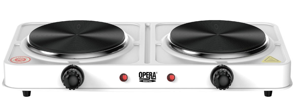 Плита електрична двоконфоркова настільна Hot Plate Opera OP5714 (2000W 220V/50Hz)