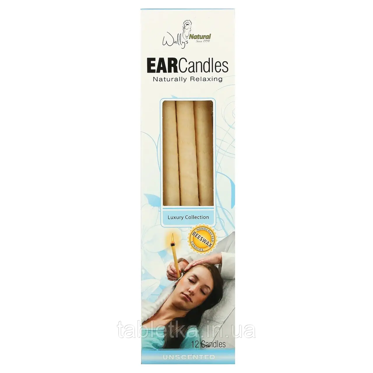 Wally's Natural, Beeswax Ear Candles, Luxury Collection, Unscented, 12 Candles Дніпро