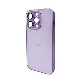 Чохол для смартфона AG Glass Matt Frame Color Logo for Apple iPhone 15 Pro Light Purple ly