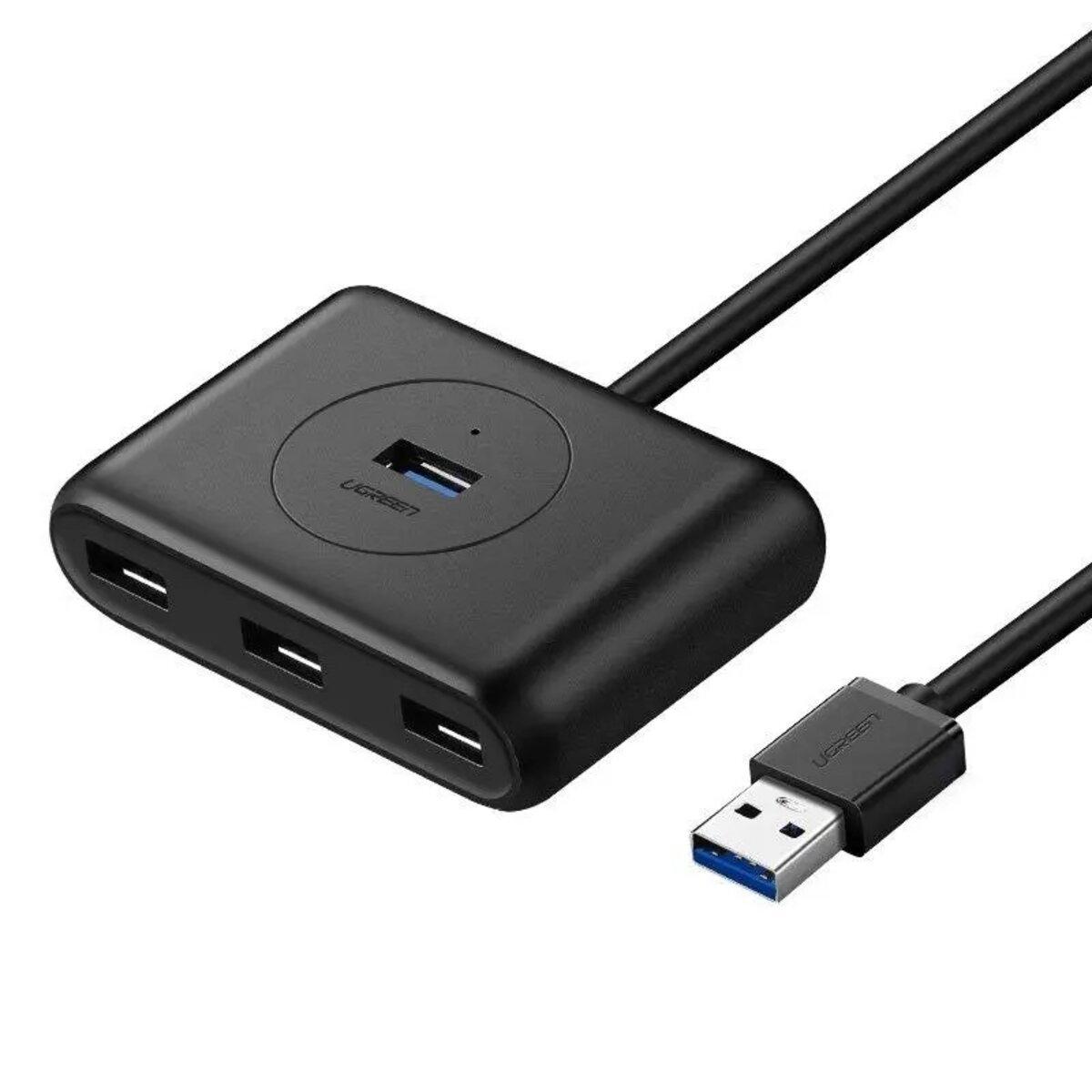 USB-хаб UGREEN USB 3.0 Hub 0.5m (Black) lly