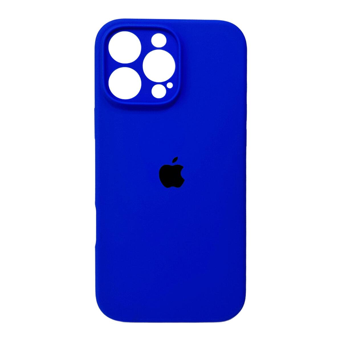 Чохол для смартфона Silicone Full Case AA Camera Protect for Apple iPhone 16 Pro Max 45,Shiny Blue lly