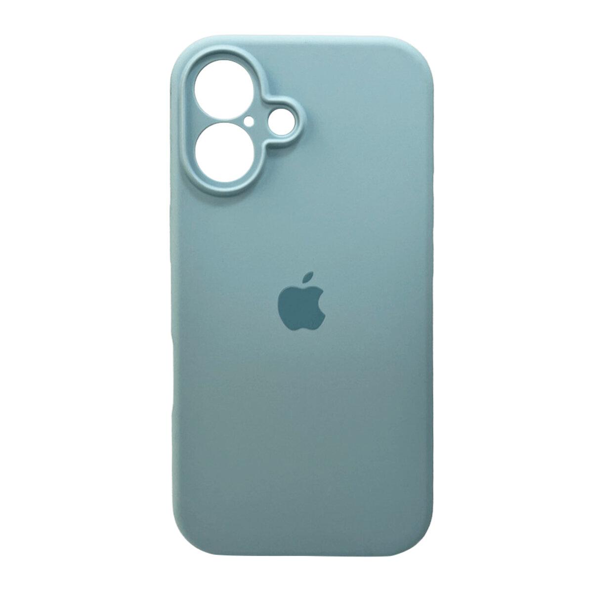Чохол для смартфона Silicone Full Case AA Camera Protect for Apple iPhone 16 27,Mist Blue lly