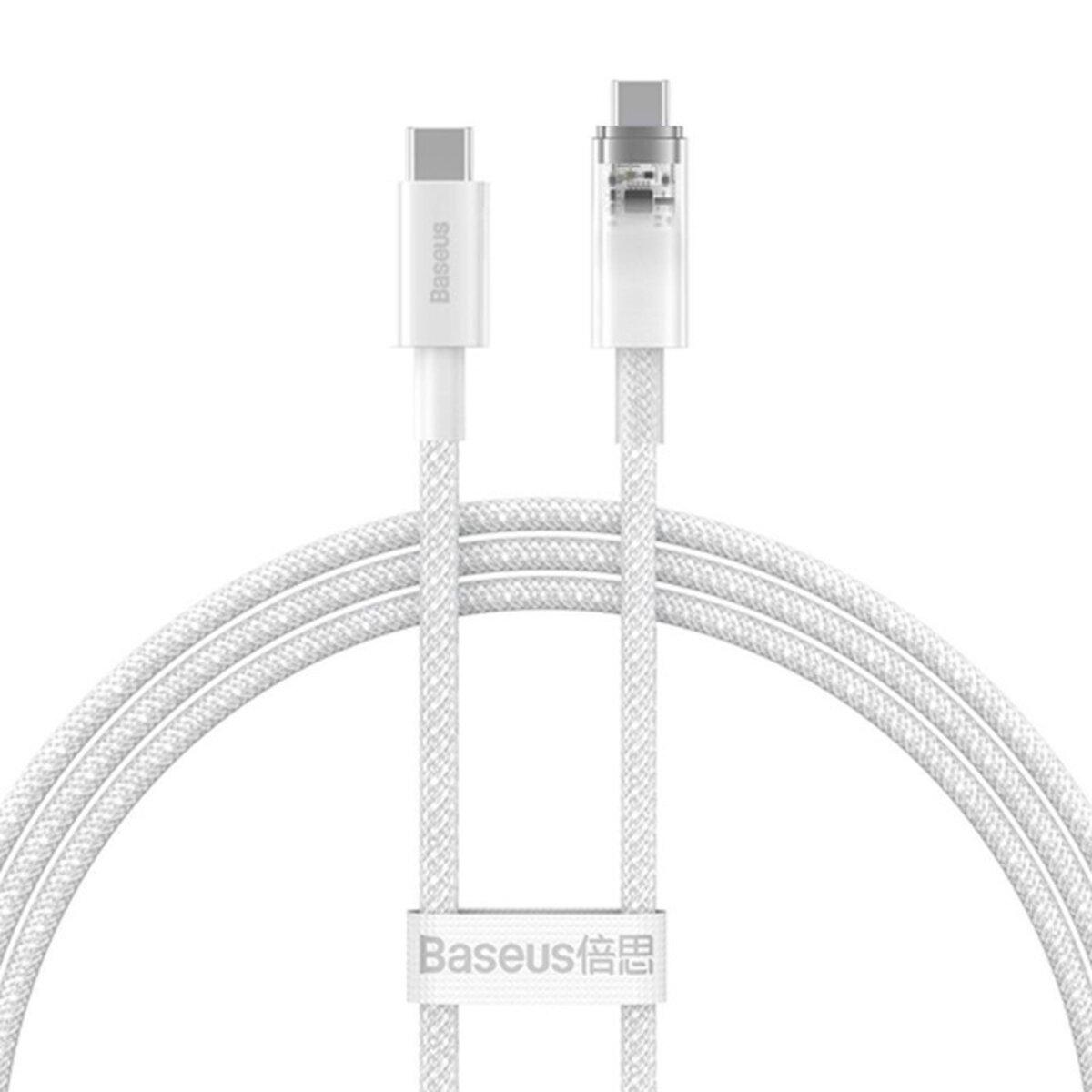Кабель Baseus Explorer Series Fast Charging Cable with Smart Temperature Control Type-C to Type-C 100W 2m lly