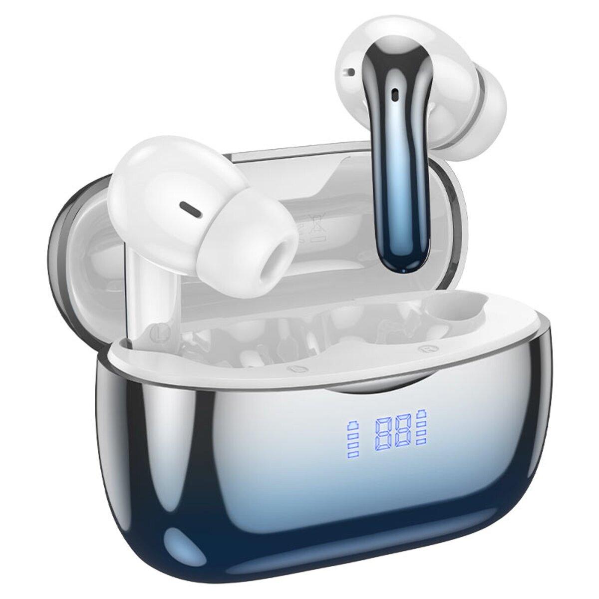 Бездротові навушники HOCO EQ16 Shine true wireless ANC+ENC Noise Reduction BT headset Blue glaze lly