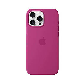 Чохол для смартфона Silicone Full Case AAA MagSafe IC for iPhone 16 Pro Moon Red lly