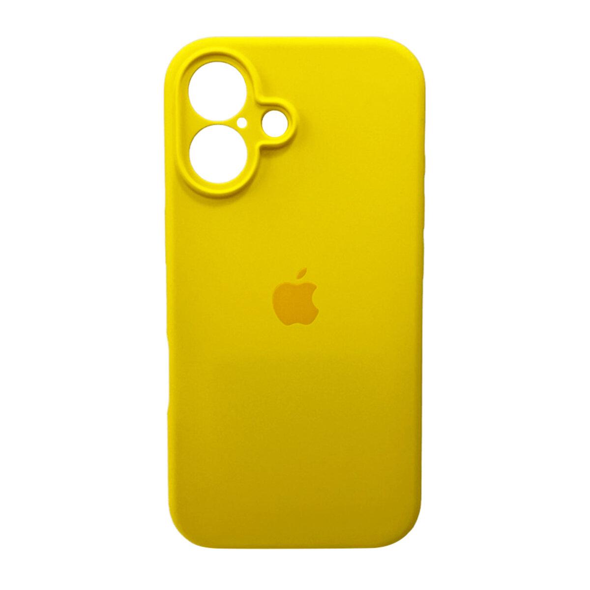 Чохол для смартфона Silicone Full Case AA Camera Protect for Apple iPhone 16 56,Sunny Yellow lly