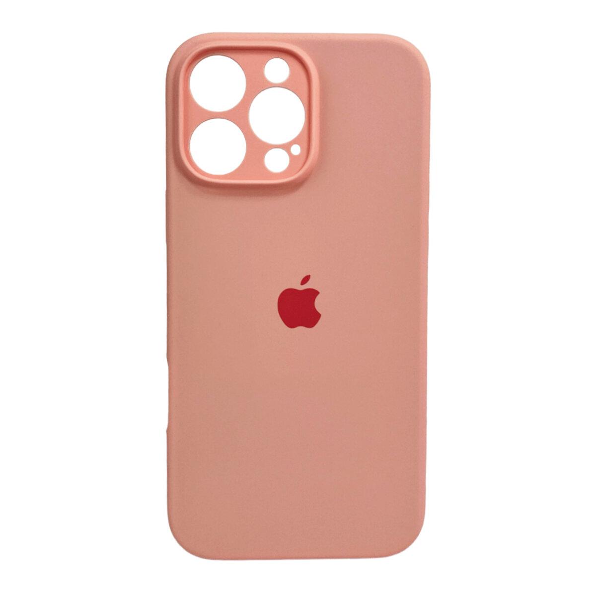 Чохол для смартфона Silicone Full Case AA Camera Protect for Apple iPhone 16 Pro 37,Grapefruit lly