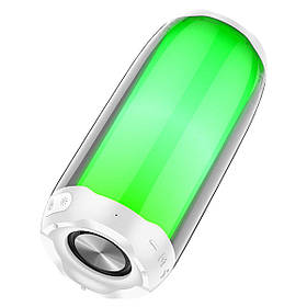 Портативна колонка HOCO HC8 Pulsating colorful luminous wireless speaker White lly
