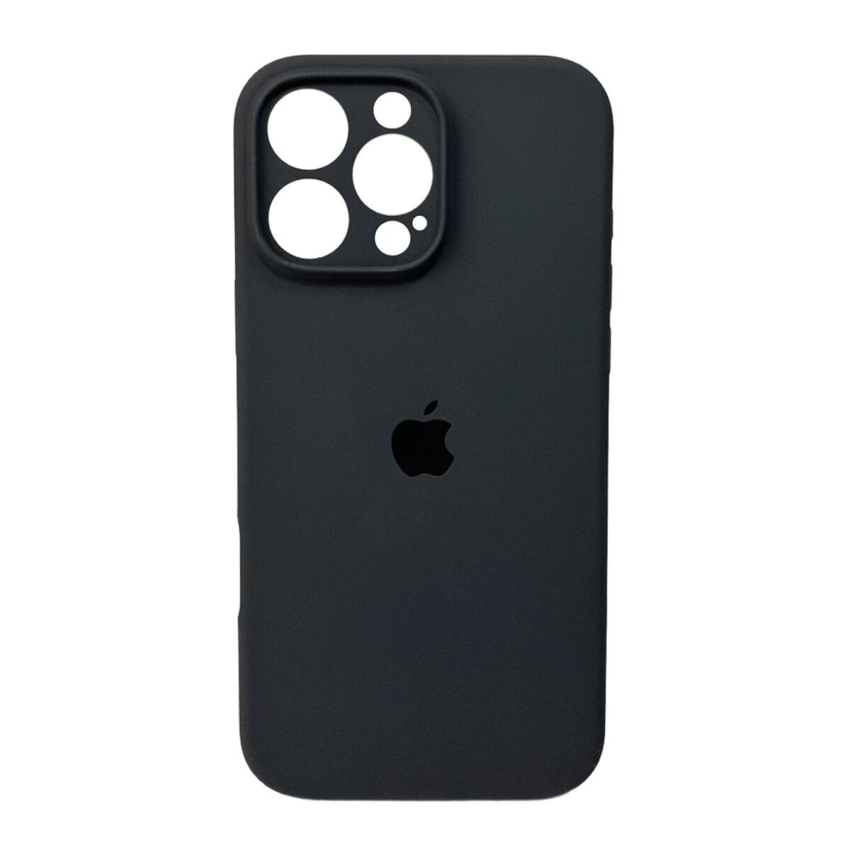 Чохол для смартфона Silicone Full Case AA Camera Protect for Apple iPhone 16 Pro 12,Dark Grey lly
